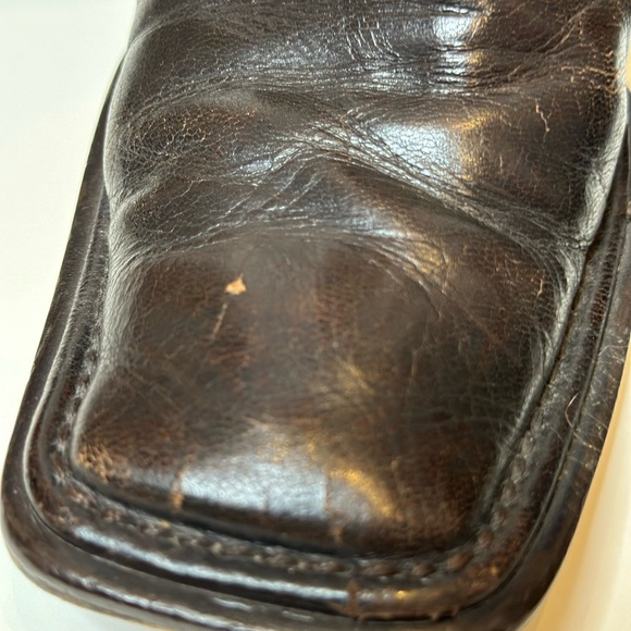 Chic Brown Leather Knee-High Boots - Picture 7 of 14